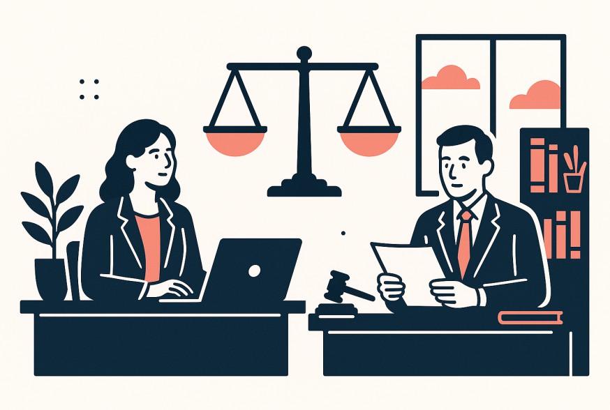 Legal services concept illustration